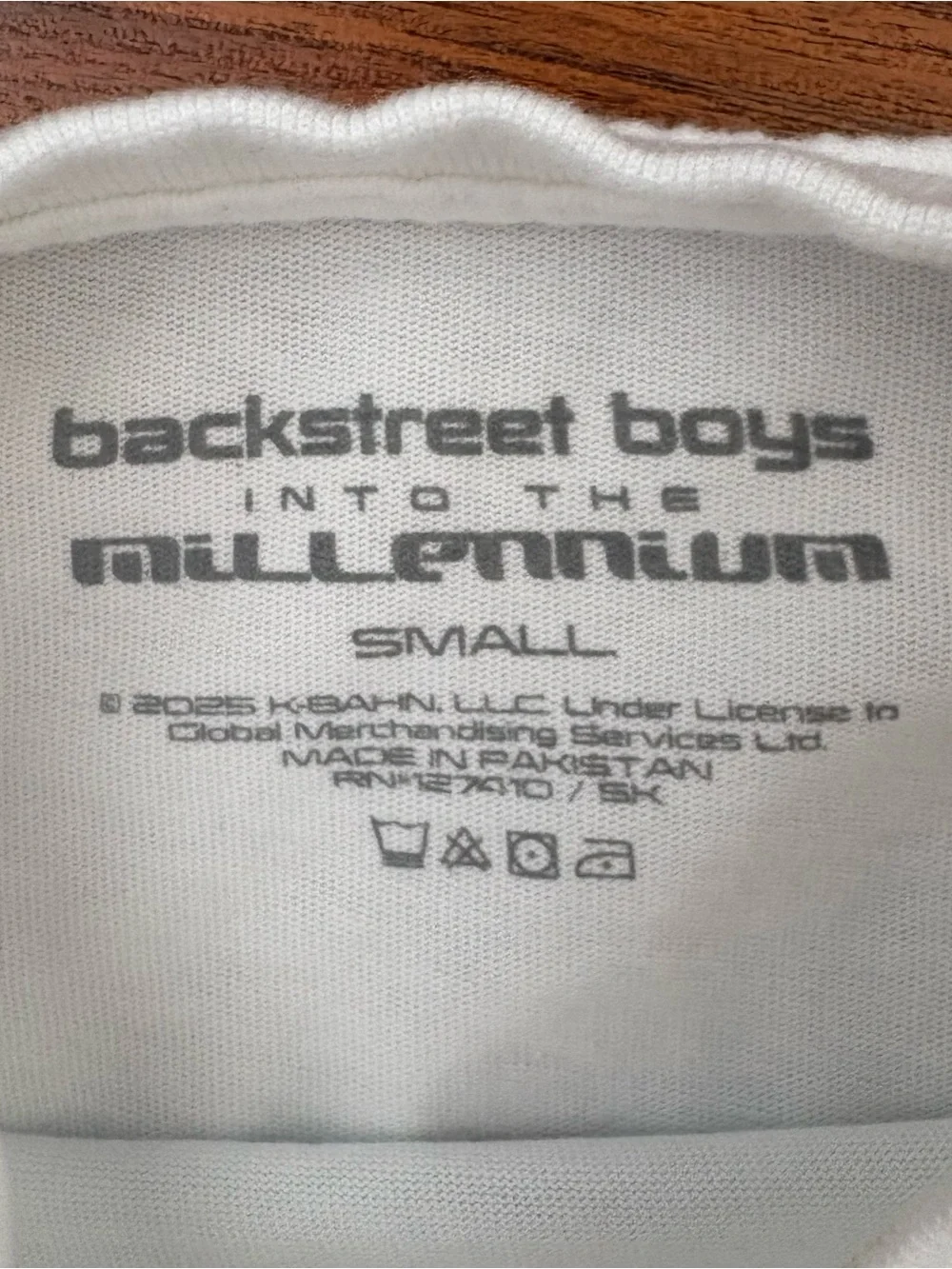 Backstreet Boys Into The Millennium 2025 Las Vegas Sphere Tour T-Shirt Size S